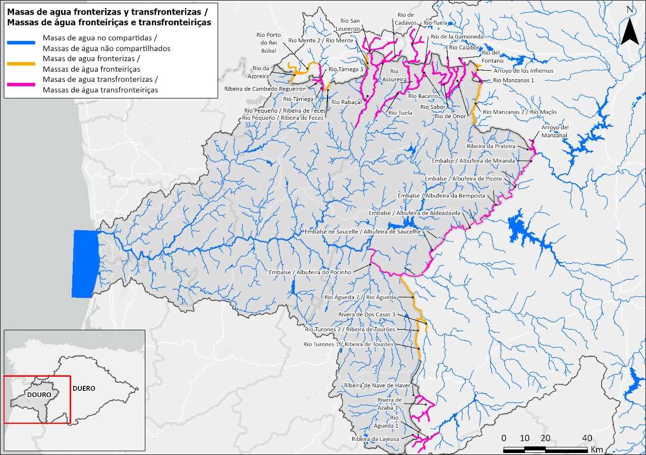 2_Plano categoría masas de agua Miño- Limia